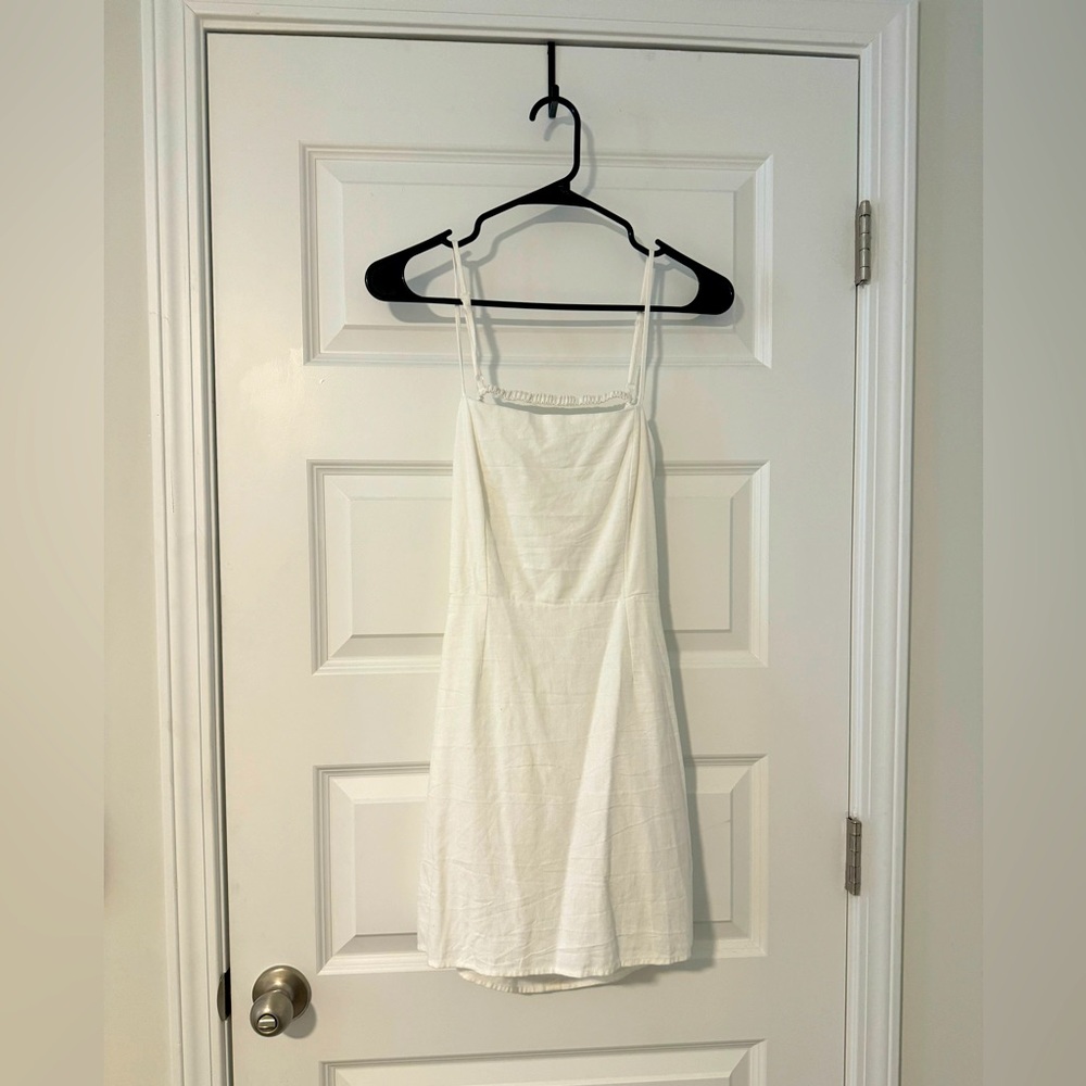 Kendal and Kylie white strapy dress